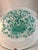 Vintage Barovier and Toso murano glass bowl with green dots. It is in perfect condition.
