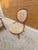 Antique circa 1900 parlor chair with later needlepoint tapestry upholstery.