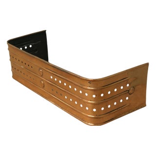 Victorian Art and Crafts Copper Fender For Sale