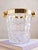 1960s Mid Century Crystal Modern Ice Bucket With Gold Rim For Sale - Image 17 of 18
