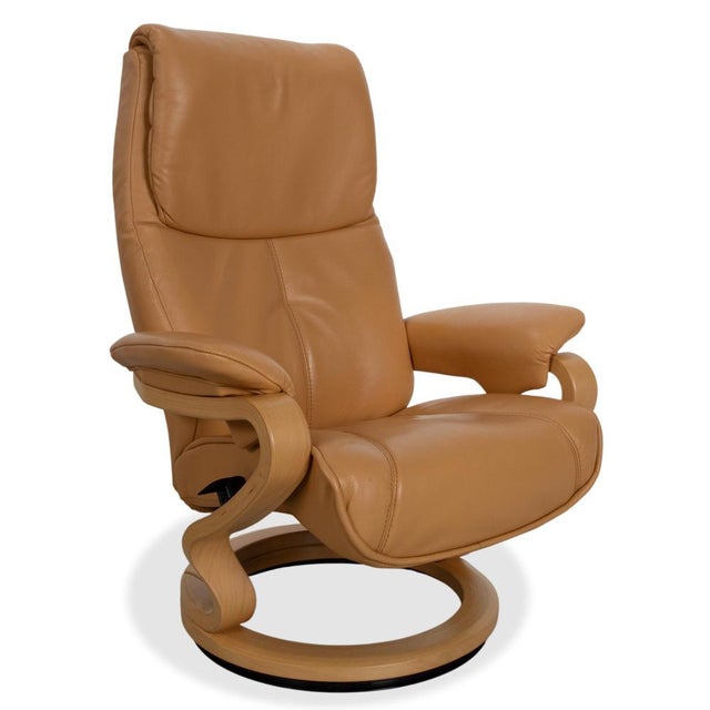 Set of Leather Lounge Chair and Ottoman from Himolla For Sale - Image 4 of 18