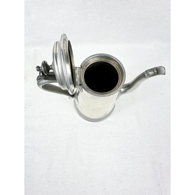 Antique Mid 1800’s James Dixon & Sons Pewter Coffee Pot For Sale In New Orleans - Image 6 of 8