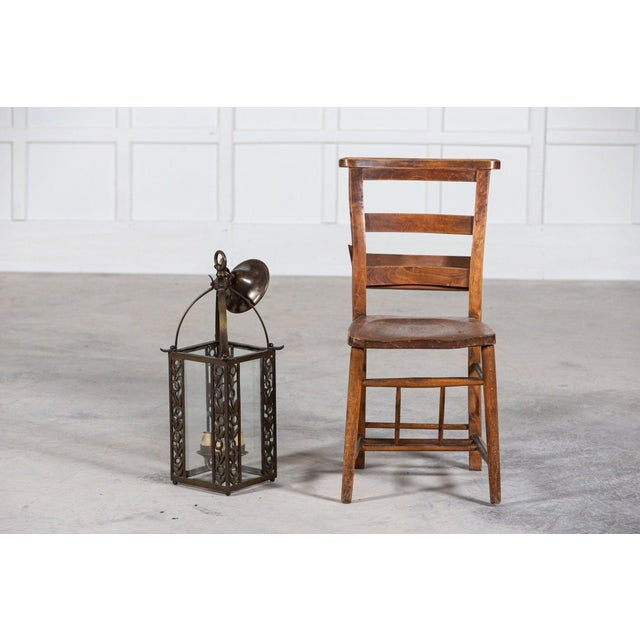 1920s French Bronze Hall Lantern, 1920s For Sale - Image 5 of 15