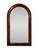 Mid 20th Century Vertical Antiqued Arch Top Wall Mirror Warm Gold Painted Wood For Sale - Image 16 of 16