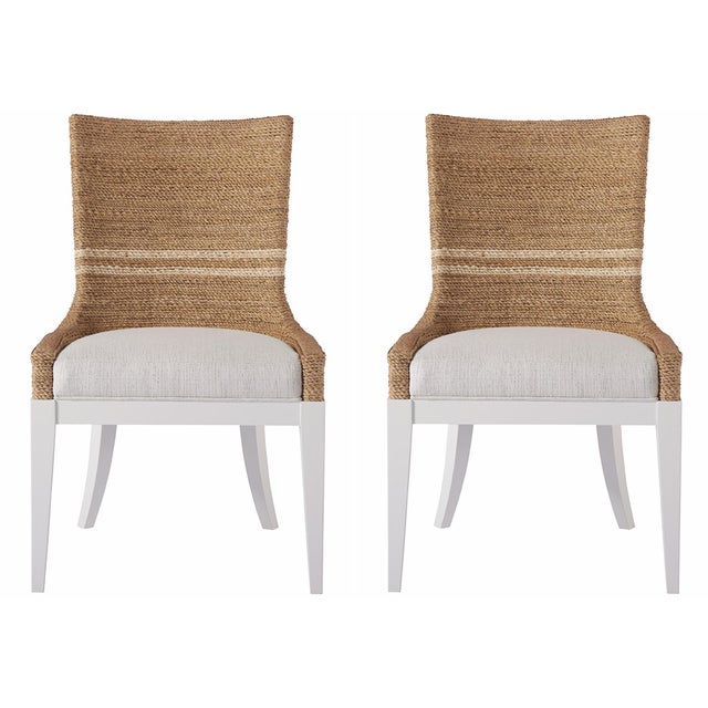 Shoreline Siesta Key Dining Chairs, White - Set of 2 For Sale - Image 4 of 4