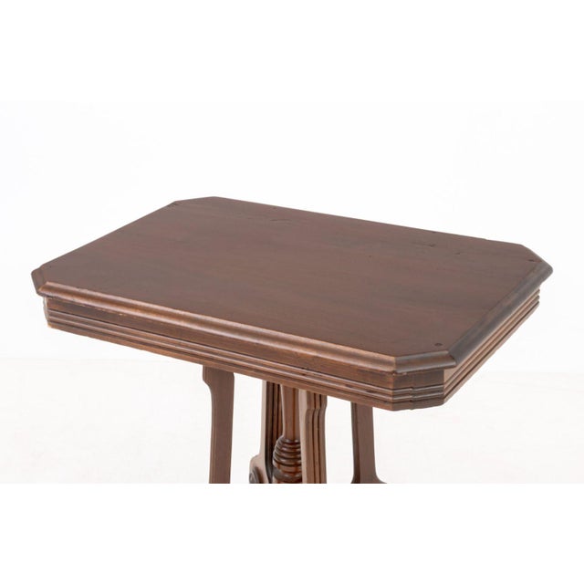 Late 19th Century Aesthetic Movement Mahogany Occasional Table For Sale - Image 5 of 8