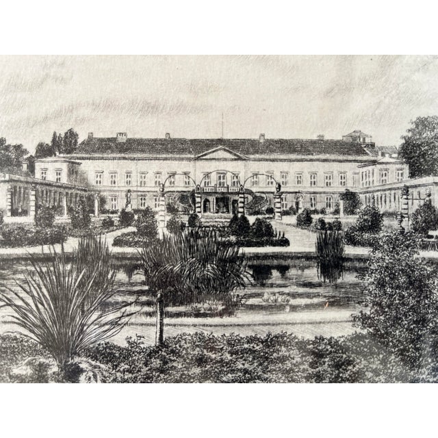 Wester-Fomm, Hannover Schloss Herrenhausen, 1909, Etching, Framed For Sale - Image 3 of 9