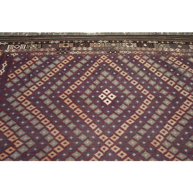 Afghan Kilim Rug, 1920s For Sale - Image 10 of 18