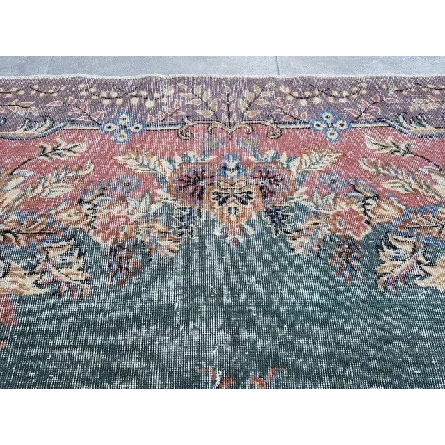 1960s 1960s Nomadic Handknotted Vintage Floor Rug For Sale - Image 5 of 11