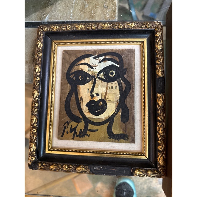 Abstract 1970s Miniature Peter Keil Pair of Paintings For Sale - Image 3 of 6