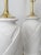 Wood Lamp Pair White Plaster Palm Tree Leaf Restored Large For Sale - Image 7 of 13
