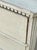 Oyster Gray Vintage Painted Wood and Glass Cabinet For Sale - Image 8 of 12