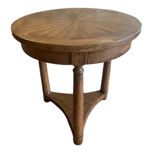 1990s Bausman Alder Wood End Table