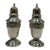 Antique Gorham "Strasbourg" Solid Sterling Silver Salt & Pepper Shakers - Pair For Sale