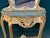 1920s French Louis XVI Gilt Beech Marble Console Table & Mirror – 2 Pc For Sale - Image 6 of 10