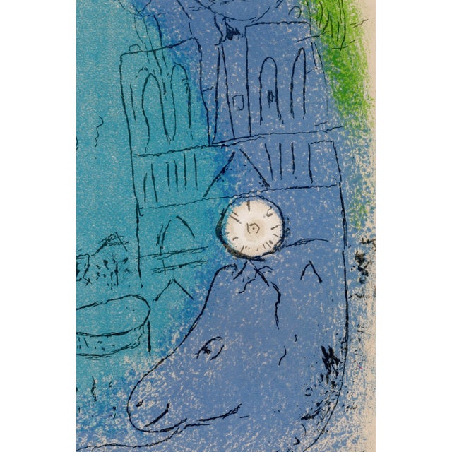 1950s Marc Chagall, Nude, Mother and Child in Front of Notre Dame / The Bridges of the Seine, 1953, Lithograph For Sale - Image 5 of 8