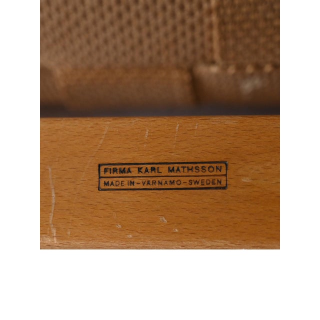 Pernilla Armchair and Foot Stool by Bruno Mathsson, 1960s For Sale - Image 10 of 12