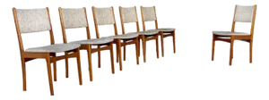 1960s Danish Modern Teak Dining Chairs Set of 6