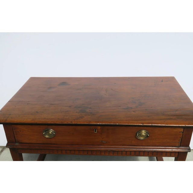 Spanish Colonial One Drawer Side Center Table Stretcher Base For Sale - Image 4 of 10
