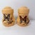 Vintage Mid-Century Modern Butterfly Ceramic Salt and Pepper Shakers Set Floral Yellow Cottage For Sale - Image 9 of 10