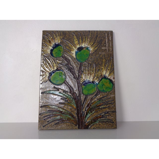 Vintage Ceramic 769 Wall Plaque from Ruscha, Germany, 1970s For Sale - Image 12 of 12