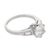 Mid Century Gia 1.15 Carat Old Mine Cut Diamond Platinum Engagement Ring, Size 4.5 For Sale - Image 4 of 8