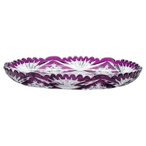 Baccarat Fruit Bowl in Violet Crystal, 1930