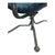 Ebony Architectural Motorcycle Leather Rocker Lounge Chair W/Ottoman Attributed to Joshua Height For Sale - Image 8 of 14