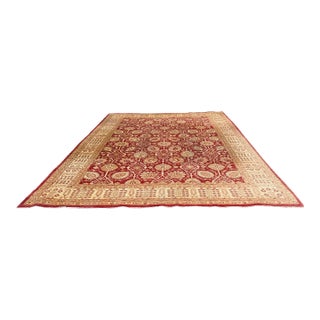 13ft × 17ft 10in Hand Knotted Afghani Wool Rug For Sale