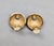 Vintage 1980s Signed Guy Laroche Paris Round Goldtone Cabochon Faux-Onyx Clip Earrings-2 Pieces For Sale In Philadelphia - Image 6 of 7