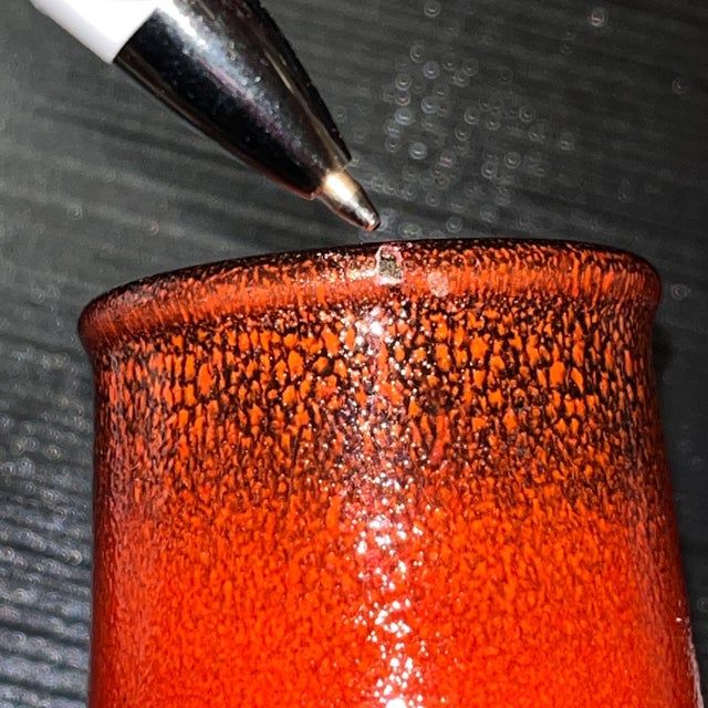 Ceramic Ceramic vase by Dümler & Breiden, Model 15 25, in Red and Black, Germany, 1960s For Sale - Image 7 of 8