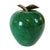 Vintage Green Marble Apple Paperweight With Brass Stem For Sale - Image 4 of 10