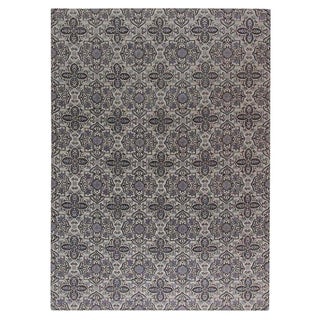 Contemporary European Inspired Tibetan Handmade Wool Rug by Doris Leslie Blau For Sale