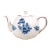 1970s Wood and Sons Blue Floral Teapot For Sale