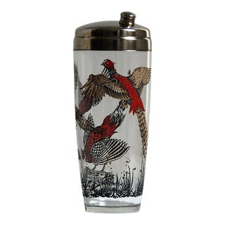 Mid-20th Century Pheasant Cocktail Shaker For Sale