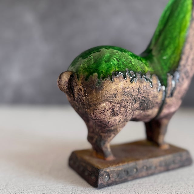 1970s Mid-Century Modern Ivo De Santis Gli Etruschi Glazed Chamotte Horse Sculpture Florence Italy For Sale - Image 14 of 14