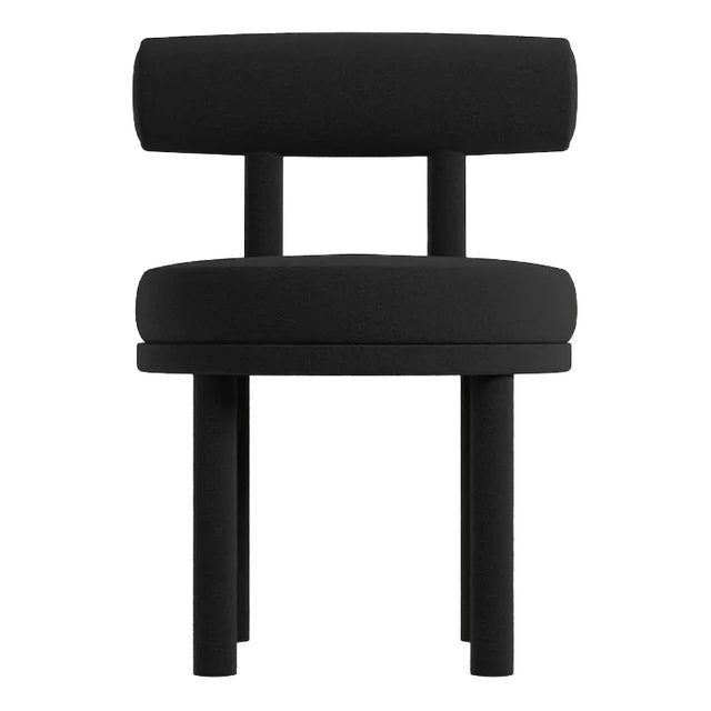 Collector Moca Chair in Boucle Black by Studio Rig For Sale
