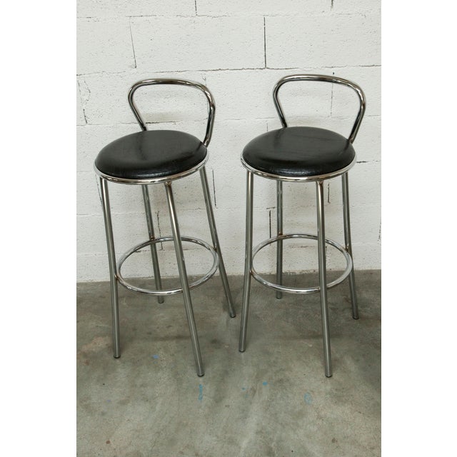 Bar Stools from Rodet, 1970, Set of 2 For Sale - Image 10 of 18