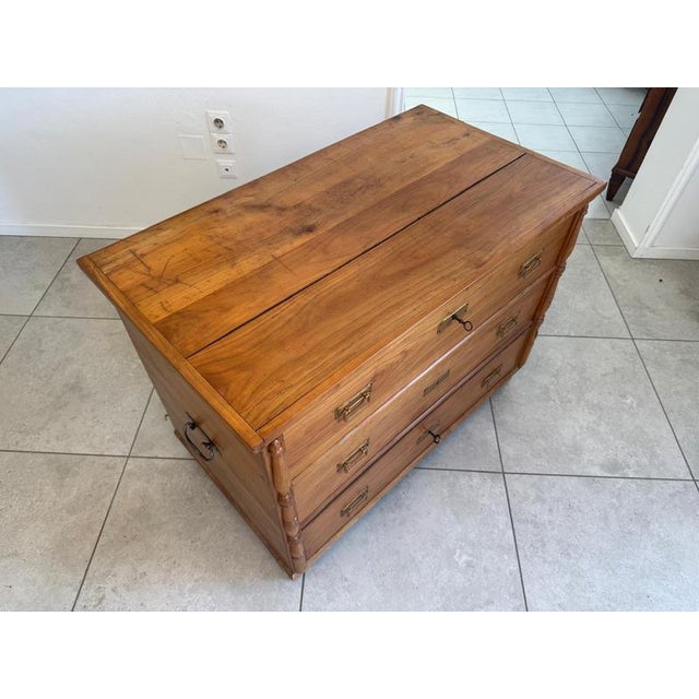 Farmhouse Chest in Cherry Wood For Sale - Image 10 of 15