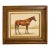 Late 20th C. Signed "Thoroughbred" Horse Hand-Painted Serigraph by Carson For Sale