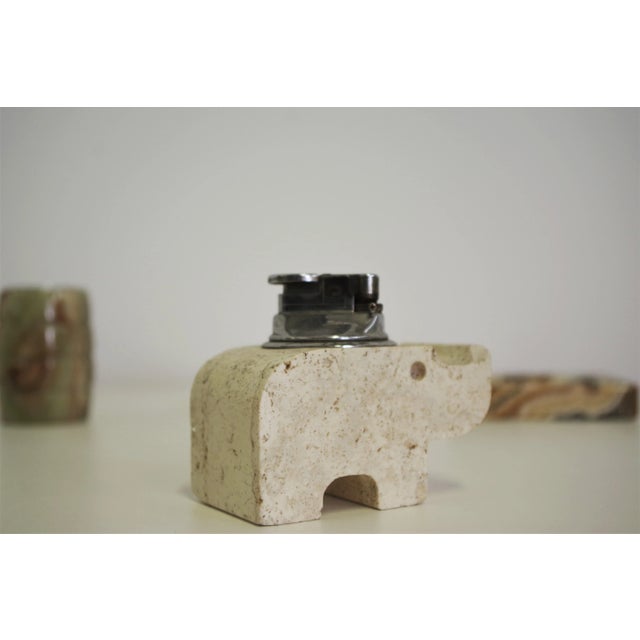 Smoking Accessories in Marble and Onyx, 1970s, Set of 4 For Sale - Image 4 of 13