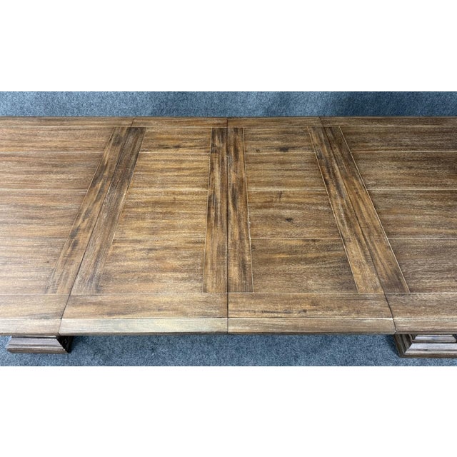 11 Piece Restoration Hardware Dining Set With 9-12ft Table and French Chairs For Sale In Raleigh - Image 6 of 18