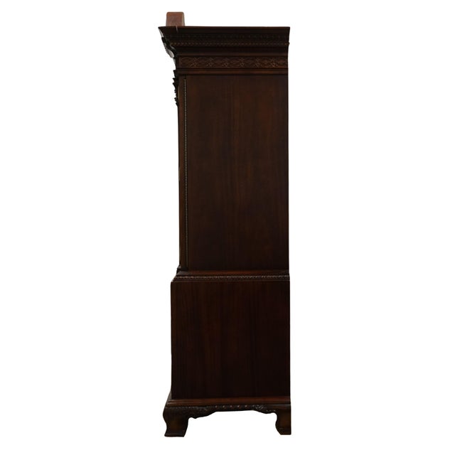 Universal Furniture Banded Mahogany Biedermeier Traditional Victorian Style 54" Tv Media Armoire 609165 For Sale - Image 13 of 13