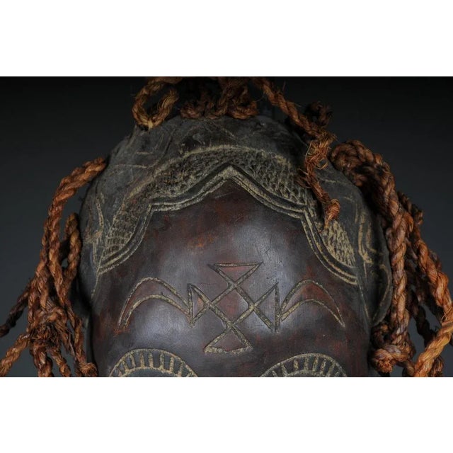 Antique Carved Wood Mask For Sale - Image 4 of 10