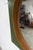 Round Teak Wall Mirror on Green Rectangular Board, 1960s For Sale - Image 17 of 18