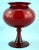 Paolo Venini Scarlet Red Blown Murano Glass Vase by Paolo Venini, Venice, Italy, 1930-1950 For Sale - Image 4 of 14