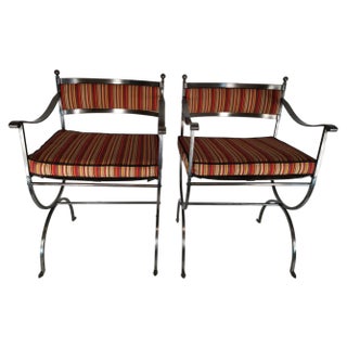 Set of 20th Century French Neo-Gothic Style Armchairs For Sale