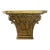 Contemporary Wood Capital With Marble Top For Sale