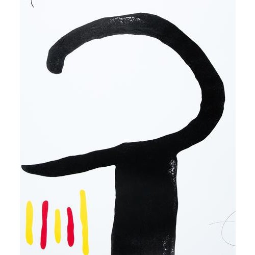 Joan Miro (1893-1983) Spanish Garden with Star Color screen printing Signed and justified HC in the plate On Vellum 68 x...