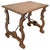 19th Side Table of Chestnut With Carved Lyre Legs, Spanish, 19th Century For Sale - Image 13 of 13